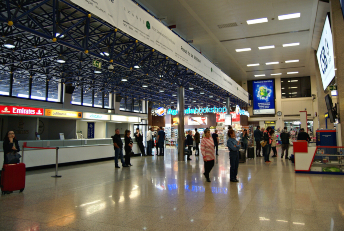 MLA Airport has a single passenger terminal. 